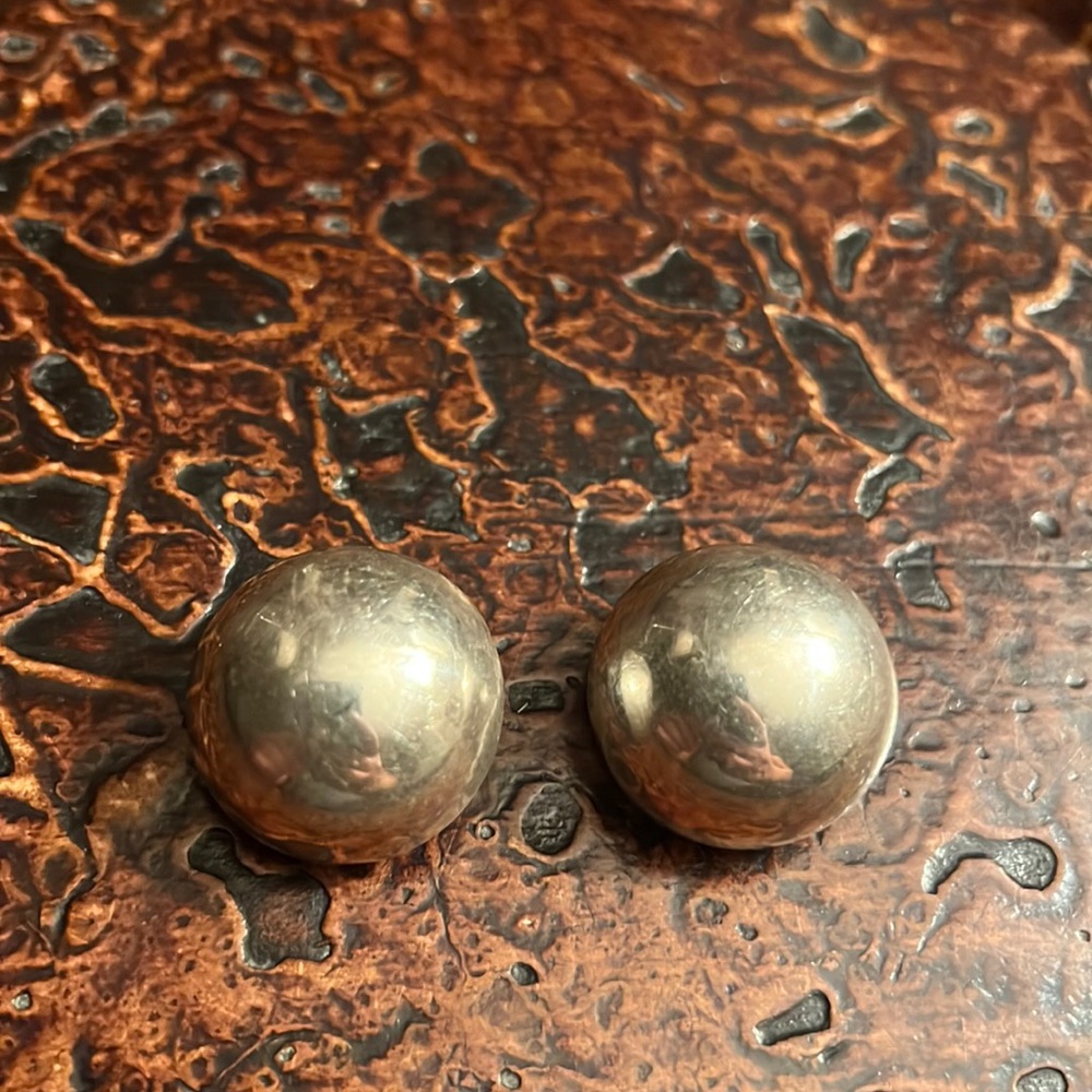 Taxco Oma Mexican 925 Silver Clip On Earrings